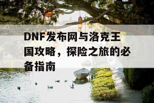 DNF发布网与洛克王国攻略，探险之旅的必备指南