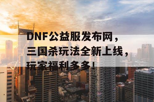 DNF公益服发布网，三国杀玩法全新上线，玩家福利多多！