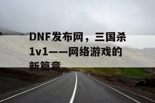 DNF发布网，三国杀1v1——网络游戏的新篇章