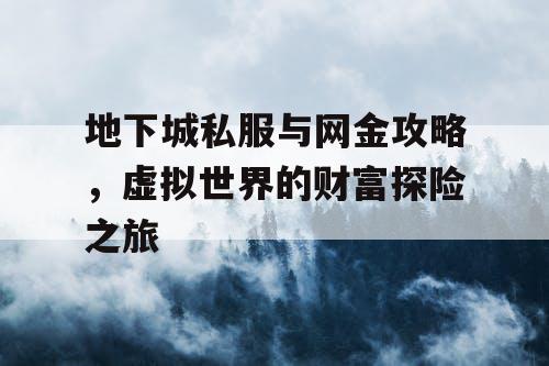 地下城私服与网金攻略，虚拟世界的财富探险之旅