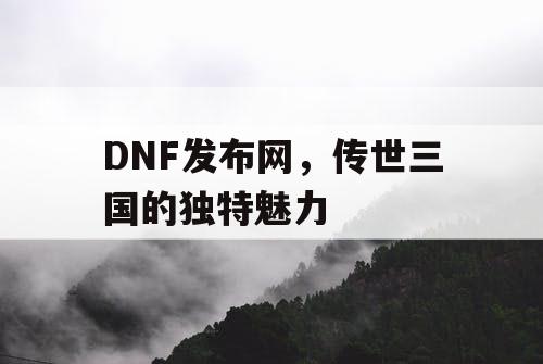 DNF发布网，传世三国的独特魅力