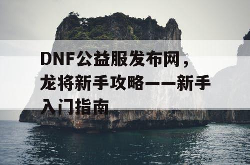 DNF公益服发布网，龙将新手攻略——新手入门指南